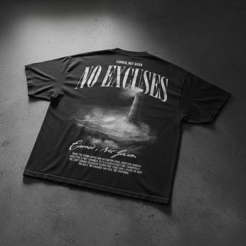 Mérité. Pas donné. T-Shirt